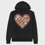 Quilted Hearts Sublimation, Hanorac Oversize Barbati (Unisex)