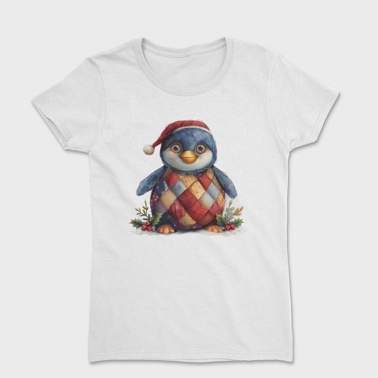 Quilted Penguin Christmas, Tricou Femei