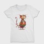 Quirky Cat Christmas, Tricou Femei