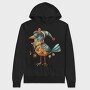 Quirky Christmas Bird, Hanorac Oversize Barbati (Unisex)
