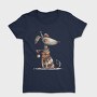 Quirky Christmas Dog, Tricou Femei