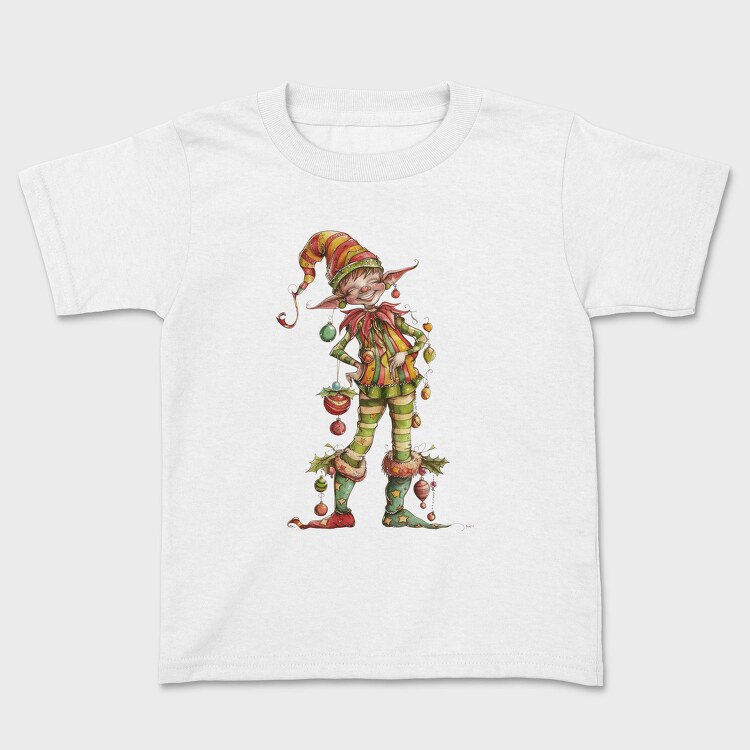 Quirky Christmas Elf, Tricou Copii