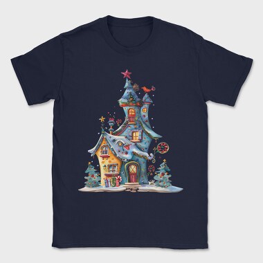 Quirky Christmas House, Tricou Barbati (Unisex)