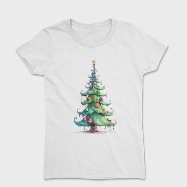Quirky Christmas Tree, Tricou Femei