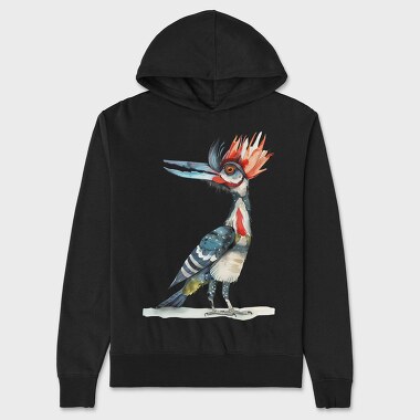 Quirky Feathered Feather, Hanorac Oversize Barbati (Unisex)