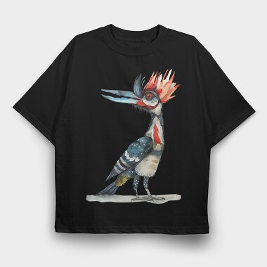 Quirky Feathered Feather, Tricou Oversize Barbati (Unisex)