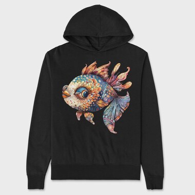 Quirky Fish Tail, Hanorac Oversize Barbati (Unisex)