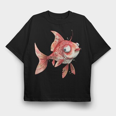 Quirky Fish Tale, Tricou Oversize Barbati (Unisex)