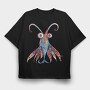 Quirky Sea Monster Tail, Tricou Oversize Barbati (Unisex)