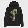 Quirky Tree Monster, Hanorac Oversize Barbati (Unisex)