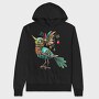 Quirky Whimsical Bird, Hanorac Oversize Barbati (Unisex)