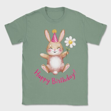 Rabbit Party Hat, Tricou Barbati (Unisex)
