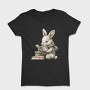 Rabbit Reading Book, Tricou Femei