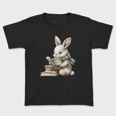 Rabbit Reading Book, Tricou Copii