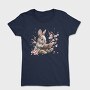 Rabbit Reading Cherry Blossom, Tricou Femei