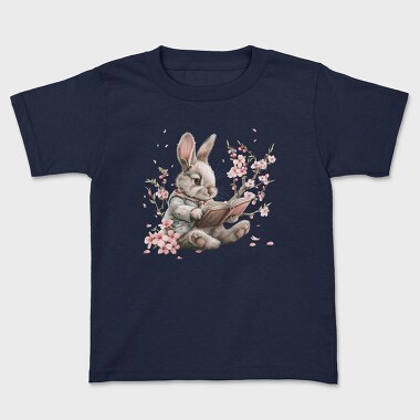 Rabbit Reading Cherry Blossom, Tricou Copii