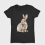 Rabbit Sitting Beige, Tricou Femei