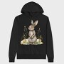 Rabbit Sitting In Grass, Hanorac Oversize Barbati (Unisex)