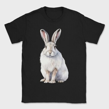 Rabbit Sitting Pose, Tricou Barbati (Unisex)