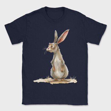 Rabbit Sitting Wise, Tricou Barbati (Unisex)