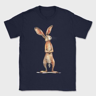 Rabbit Standing Wise, Tricou Barbati (Unisex)
