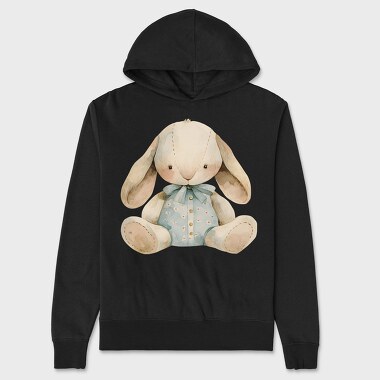 Rabbit Watercolor, Hanorac Oversize Barbati (Unisex)