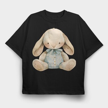 Rabbit Watercolor, Tricou Oversize Barbati (Unisex)