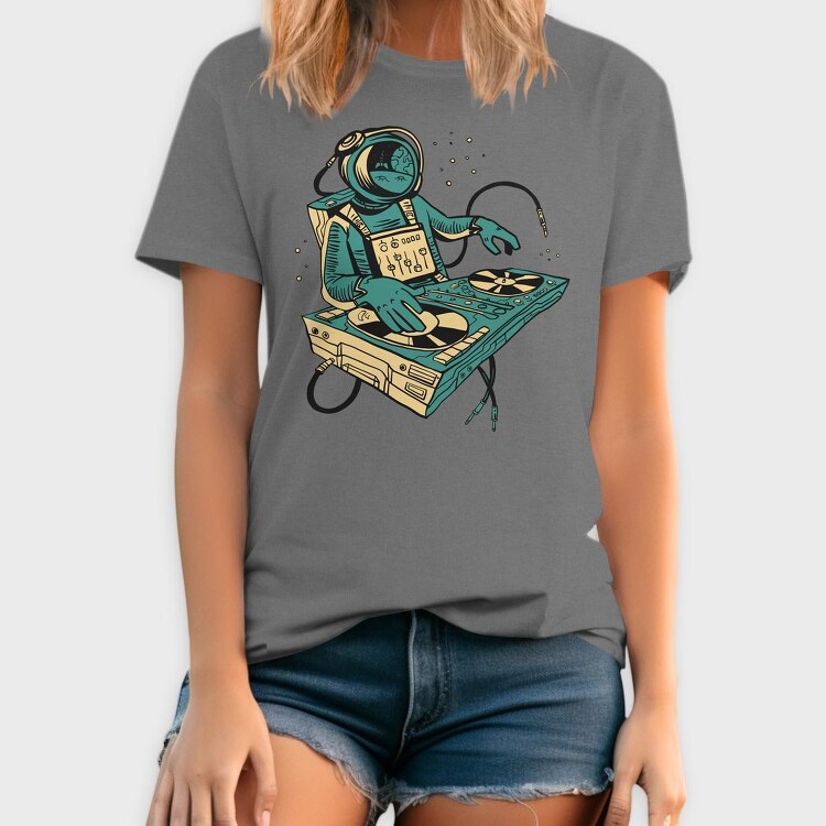 Astronaut Dj, Tricou Barbati (Unisex)