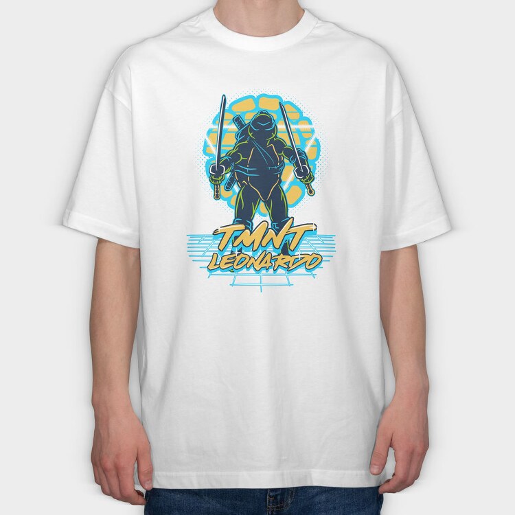 Ninjaturtles Leonardo Splash Art 99, Tricou Oversize Barbati (Unisex)