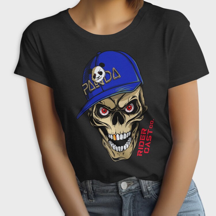 Skull Panda Cap Red Eyes Cast 99, Tricou Femei