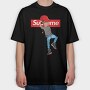 Supreme Money Gangster Gun Urban Art 99, Tricou Oversize Barbati (Unisex)