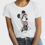 Mickey Mouse Boy Style Urban Art, Tricou Femei