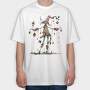 Quirky Christmas Gnome, Tricou Oversize Barbati (Unisex)