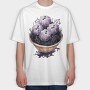 Purple Pumpkin Bowl, Tricou Oversize Barbati (Unisex)