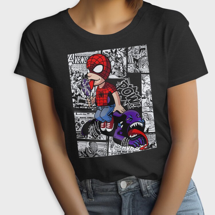 Spiderman Candy Comic Urban Art 99, Tricou Femei