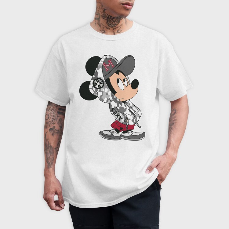 Mickey Mouse Camo Style Urban Art 99, Tricou Barbati (Unisex)