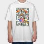 Daffy Duck Money Anarchy Urban Art, Tricou Oversize Barbati (Unisex)
