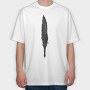 Quill Ink Wanderer, Tricou Oversize Barbati (Unisex)