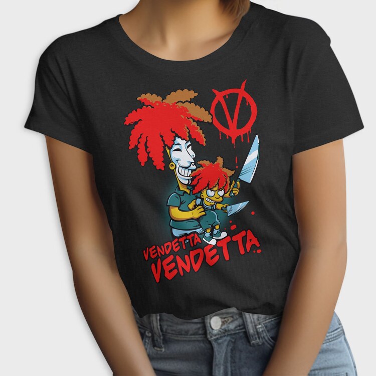 Venetian Mask Knife Simpsons Vendetta, Tricou Femei