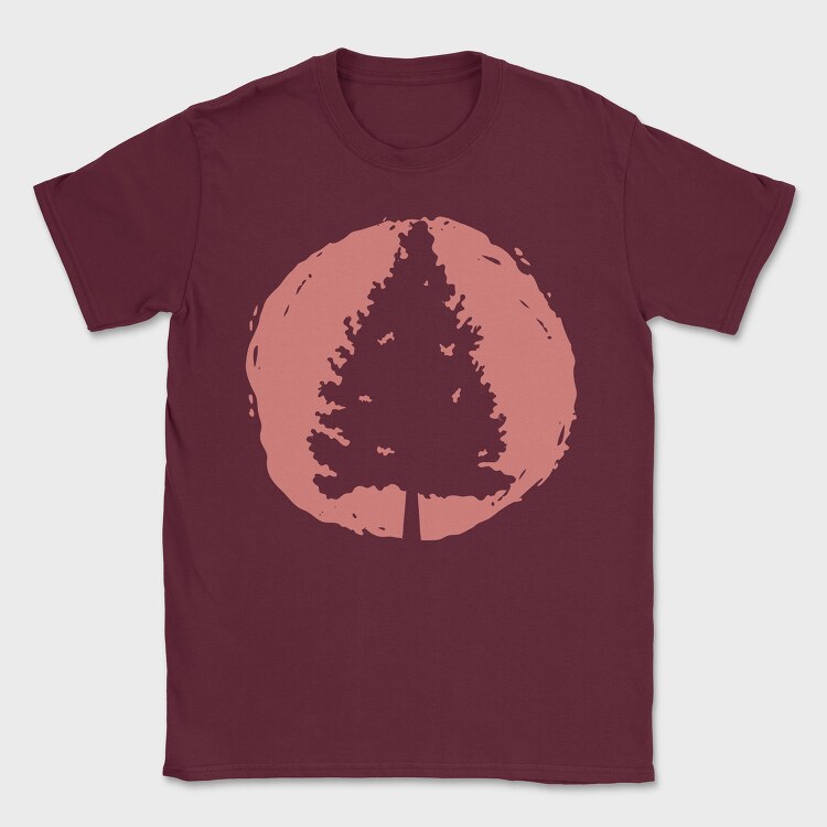 Pine Tree Sunset, Tricou Barbati (Unisex)