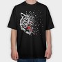Red Crab Eyes Blood Splatter, Tricou Oversize Barbati (Unisex)