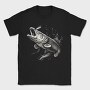 Pike Fish Monochrome, Tricou Barbati (Unisex)