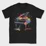 Piano Spalsh Colors, Tricou Barbati (Unisex)
