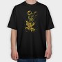Mickey Mouse Flame Art, Tricou Oversize Barbati (Unisex)