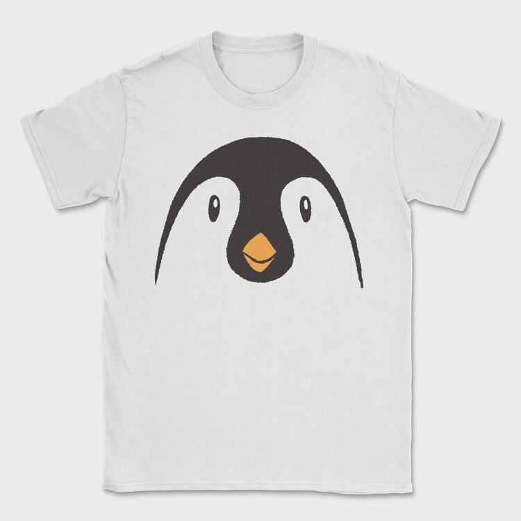 Penguin Face, Tricou Barbati (Unisex)