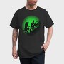 Zombie Walking Stairs Ghoul Green Light, Tricou Barbati (Unisex)