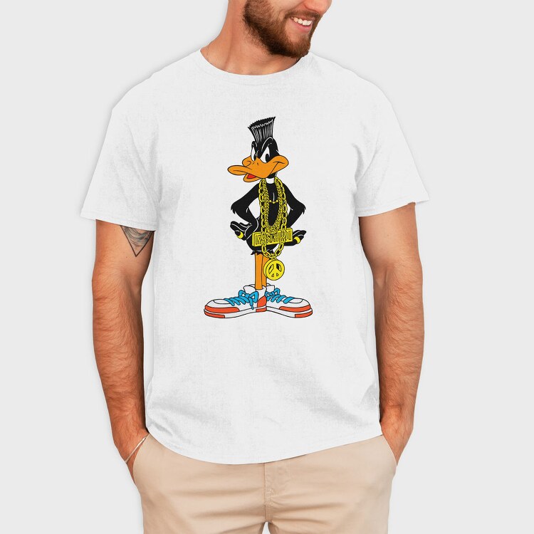 Daffy Duck Money Chain Peace Sneakers, Tricou Barbati (Unisex)