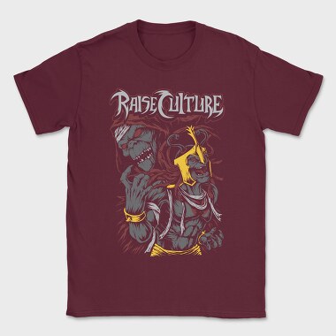 Raise Culture Skull, Tricou Barbati (Unisex)