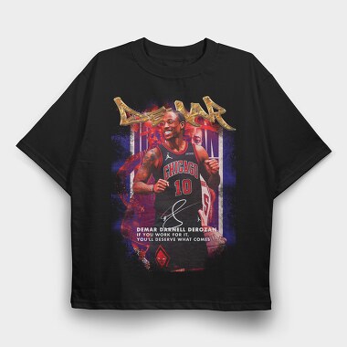 Demar Derozan Chicago Bulls, Tricou Oversize Barbati (Unisex)