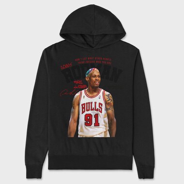 Dennis Rodman Bulls, Hanorac Oversize Barbati (Unisex)
